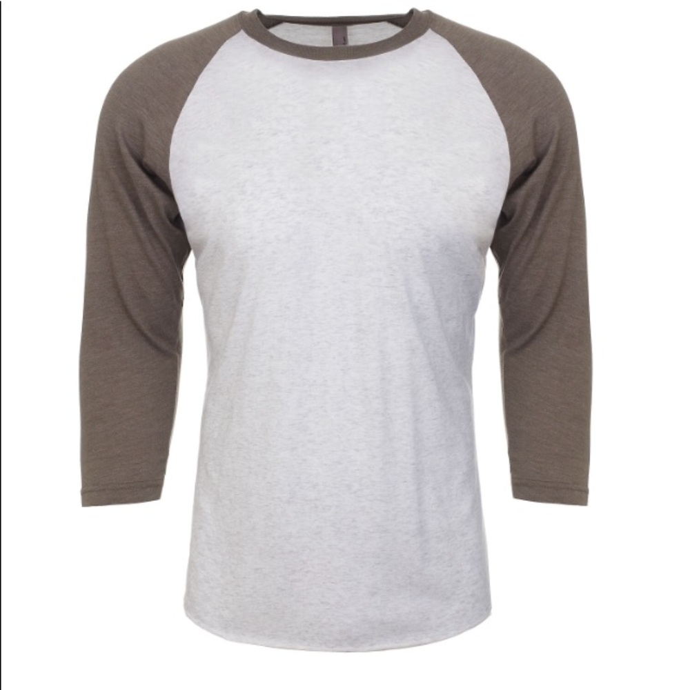 Next Level raglan sleeve tee